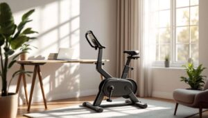 Ciao les kilos de la raclette, ce vélo d’appartement pliable Décathlon permet de s’entraîner entre deux visios