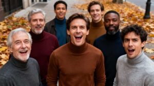 Qui sont ces hommes qui portent des cols roulés ?