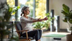 Pilates sur chaise : 3 exercices efficaces proposés par une experte pour se muscler en position assise