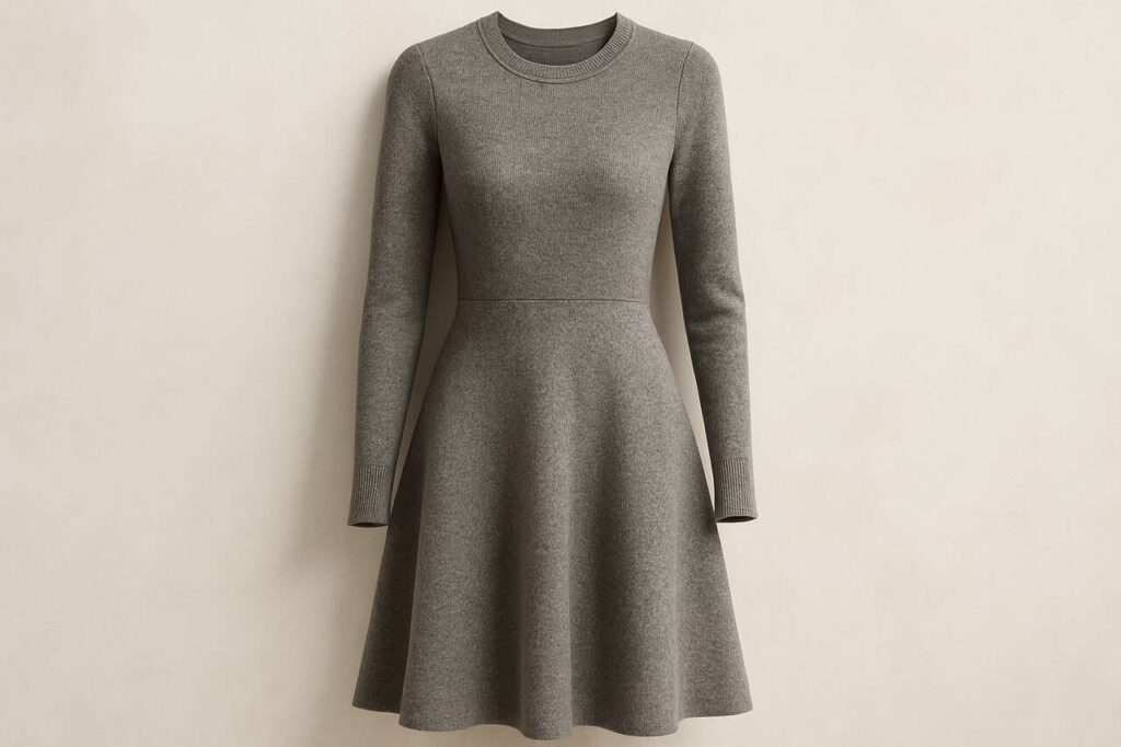 Finie la robe pull : la vraie robe star de l’hiver est ce modèle, bien plus chic et flatteur
