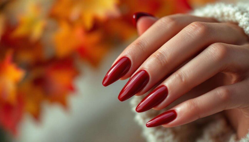Cette nuance de rouge sublime toutes les mains cet automne
