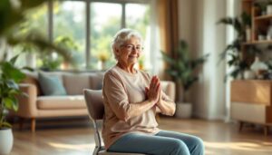 Yoga sur chaise après 70 ans : 5 postures douces qui améliorent l'équilibre et réduisent le risque de chute, selon une gériatre