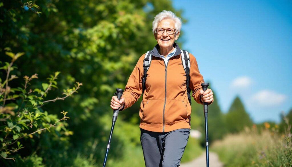 Après 60 ans, ces 3 exercices de marche avec bâtons renforcent le dos mieux qu'une séance de musculation